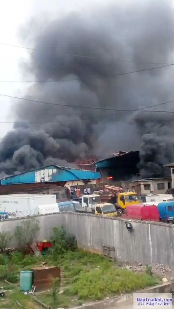 Staff Trapped as FreshYo Yogurt Office in Lagos Goes Up in Smoke (Photos)